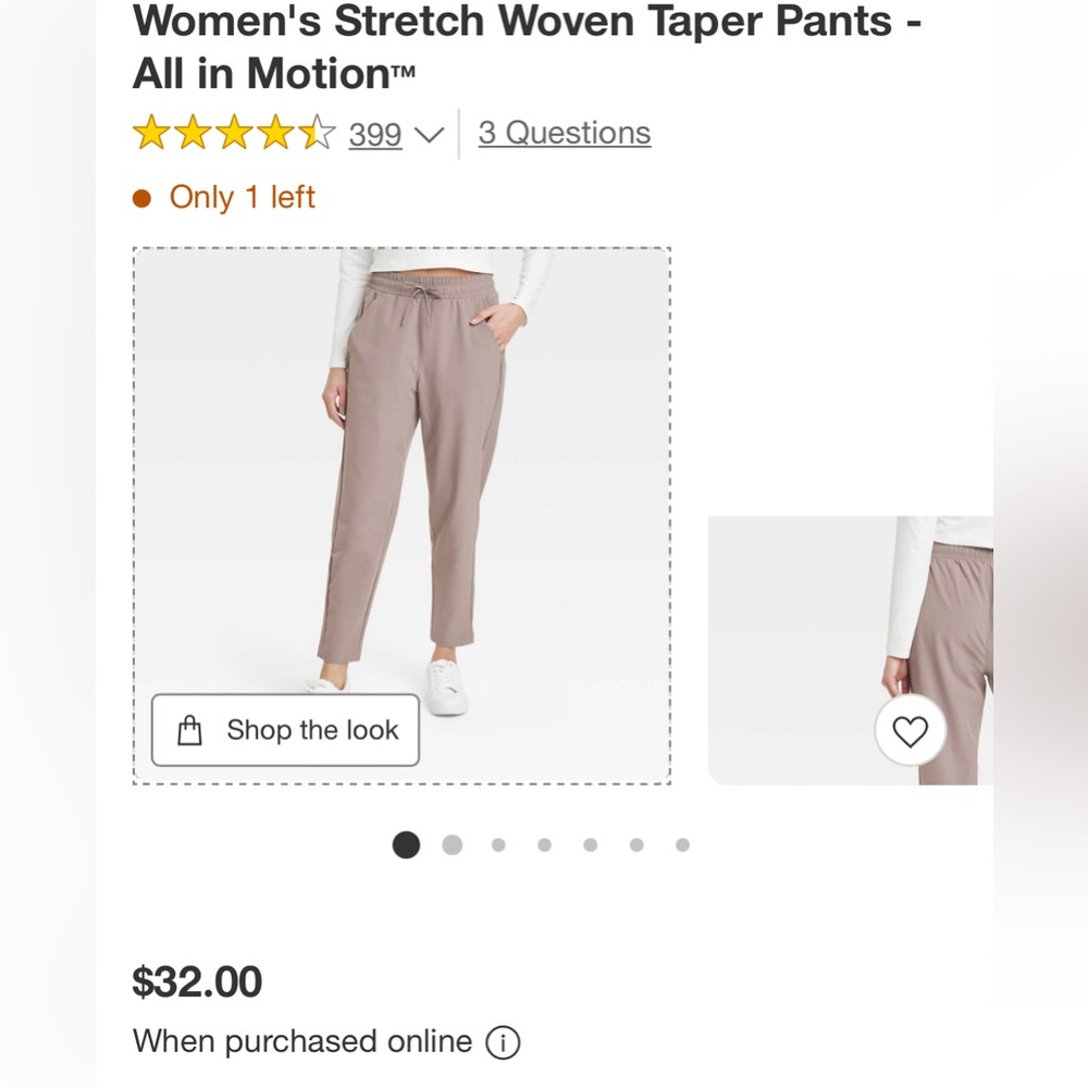 Target Women’s Tapered Stretch Pant
